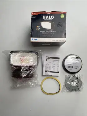 Fsl303tb Halo 080083809752 Security Floodlight Light In Bronze New Open Box