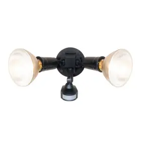 Halo 313110051085 110 Black Motion Activated Sensor Outdoor Security Flood Light