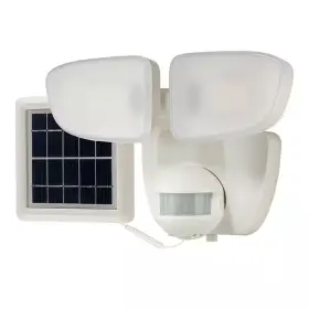 Halo 445009654671 Slfs 180-degree White Solar Powered Motion Activated Outdoor Integrated Led Floo
