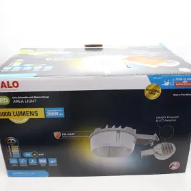 Als60cd2d Halo Dusk To Dawn Integrated Led Area Light/flood Light Gray