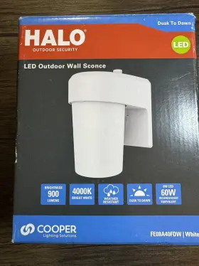 Fe10a35glmw Halo Fe 60-watt Equivalent Integrated Led White Motion Sensing Dusk To Dawn Fe10a35glmw Halo Fe 60-watt Equivalent Integrated Led White Motion Sensing Dusk To Dawn