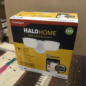 Fts20cw Halo New Home Smart Outdoor Security Twin Led Floodlight Bluetooth White