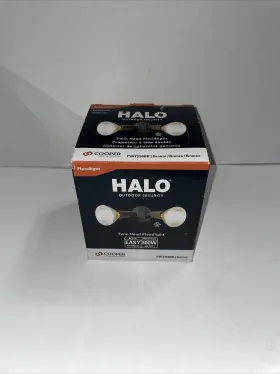 Halo Pwt250br Outdoor Twin Head Led Floodlight Bronze New Cooper Lighting
