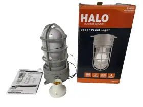 Vt1009..silver Halo Vt1009 Outdoor Security Light..switch Activated..vapor Proof..