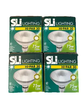 1100 Halogen 664608145039 Sli Hi-par 30 75 Watt Bulbs 4 Pack Lot Nib Flood Light 2500 Hrs L