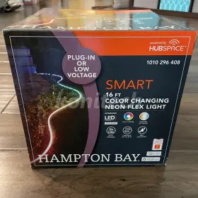 Hampton Bay 017801869293 Smart 1000 Lumen 16ft Neon Led Outdoor Rope Light Powered Byhubspace