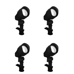Hampton Bay 445016530579 200 Lumen Millennium Black Adjustable Light Color Integrated Led Outdoor Landsca