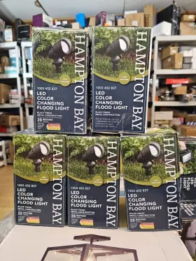 Iwh1501l-3 Hampton Bay Set Of 3 Black Adjustable Light Color Integrated Led Outdoor