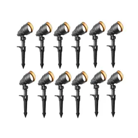 Iwh1501ls-6 Hampton Bay 12 200 Lumen Millennium Black Integrated Led Outdoor Landscape Flood Lights With