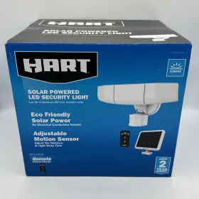 Hart 850026231502 3-head Solar Motion Sensing Security Led Light With Adjustable Heads