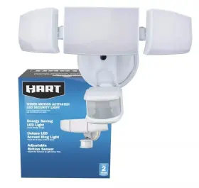 90-1148-35 Hart 3-head Solar Motion Sensing Security Led Light With Adjustable Heads