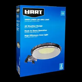 Fsi90124710k Hart Led Area Security Light Dusk To Dawn 10000 Lumens Metal All Weather Wired