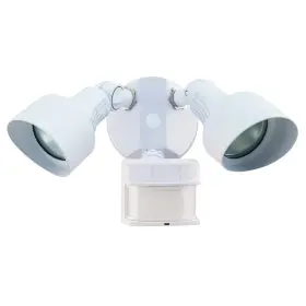 Hz-5597-wh-g Heat Zenith Heath 2 Light 200 Watt Quartz Halogen Security Flood White