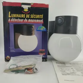 Sl-5615-bz Heath Zenith Reflex Sl5615bz Entryway Motion Sensor Security Light Glass Fixture