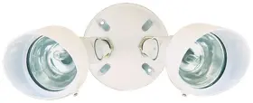 Hz-5592-wh Heath Zenith Hz-5592 White 2-light 7-3/8 Inch W Outdoor Dual Head Flood Light