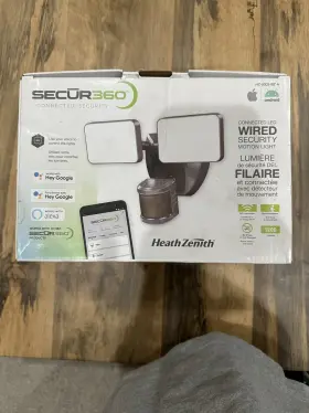 Hz-9302-bz Heath Zenith Led Motion Sensor Wi-fi Connected Voice Activated Outdoor Security Flood Light