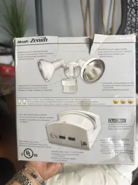 Sl-5318-wh-d Heath Zenith 240 Motion Sensor Dualbrite Flood Light White