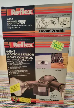 Sl-5317 Heathzenith Reflex Pre-assembled Motion Sensor Light Control Heath Zenith New