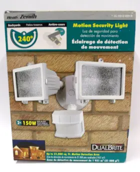Sl-5512-wh-b Heathzenith Heath Zenith Motion Sensor 2 X 150w Security Light 240 Detection