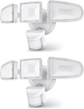 Dd-aa1-2w Hggh 2 Pack Flood Lights Outdoor 3500lm Super Bright Security Switch Con