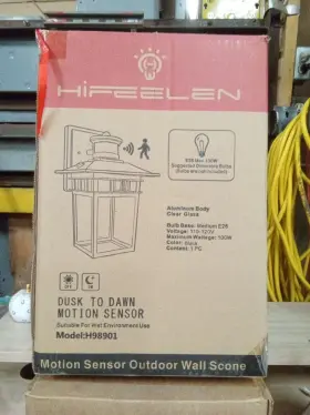 H98901 Hifeelen Lighting Dusk To Dawn Motion Sensor Outdoor Wall Scone 770ep