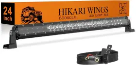 H-ct5-24 Hikari Wings 2026 New 24 Inch Led Light Bar 60 000lm Off Road 60w Spot Flood C