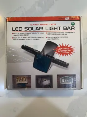 843137 Hillman Sign Center Led Solar Light Bar