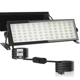 Ho-6pw-fld Hocinderal Plug In Led Shop Lights 200w 22000lm Outdoor Floodlight With 9.86ft