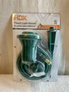 420-843 Home Accents New Floodlight Holder And Stake Sjtw 18/2 Outdoor 6 Ft. Cord