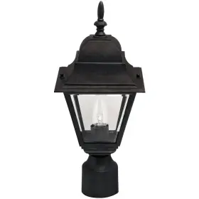 500376 Home Impressions 009326514086 New Outdoor Post Top Lantern Incandescent Light Black