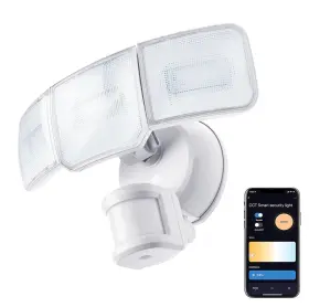 Home Zone Security 711181610505 Smart Smd Led Outdoor Flood Light 3500lm 3000-5000k Adjusta