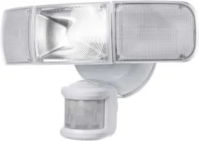 Home Zone Security 889526271688 4 Triple Head Outdoor Led Motion Sensor Light