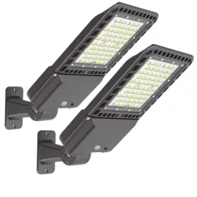 200w-am-2p-b Honbei 800-watt Equivalent Integrated Led Bronze Dusk To Dawn Arm Mount Street Area