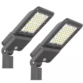 Honbei 705353745775 800-watt Equivalent Integrated Led Bronze Dusk To Dawn Parking Lot Light 5000k 2