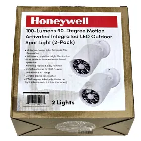 Honeywell 884617740265 100 Lumen 90 Degree Activated Integrated Led Outdoor Spot Light White