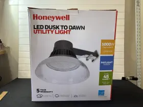 Honeywell 884617741071 Utility Led Outdoor Security Light Dusk To Dawn 10000 Lumens