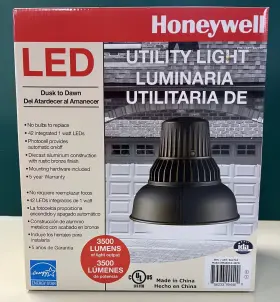 Ma0252 Honeywell Led Outdoor Utility Light Dusk To Dawn Bronze 3500 Lumens