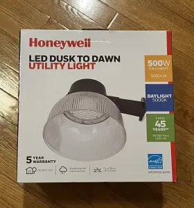 Ma095055-82ma Honeywell Led Dusk To Dawn Utility Light 5000 Lumens New