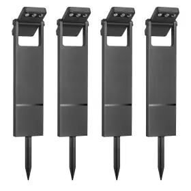 Yl4079-4-ve-1 Hoodink 4 Pack Bright Garden Lights Solar Powered 3 Color Temperature Led Ligh
