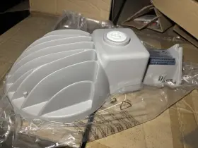 Ddl-9l1-lr-na-npc-tb Hubbell Ddl-9l1-na-npc-8c Two 2 40w Dusk To Dawn Led 5000k Street Lights