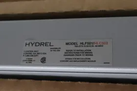 Hlc502 Hydrel Hlf501/hlc502 Linear Floodlight Led Silver 100-277v 0.5a-0.2a 50-60hz