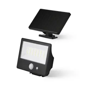 80-8532-800 Hyper Tough Motion Sensing Outdoor Security Flood Light Black 120 Beam Angle Solar Power