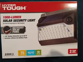 Hyper Tough 842353119769 Solar Outdoor Motion Led Security Light With Linkable Technology