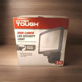 Hyper Tough 850011051443 3000 Lumen Led Flood Light 120-degree Motion Sensor In Black Finish
