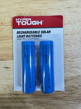 Hyper Tough 850012074083 Rechargeable Solar Light Batteries