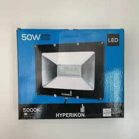 Hyperfl-50w-502 Hyperikon Led Slim Flood Light 50w 5000k Crystal White Glow