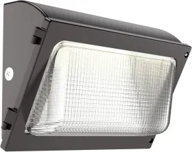 Hyperlite 313036333333 Led Wall Pack Light 120w With Dusk To Dawn Photocell And Glass Lens Le