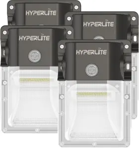 Hyperlite 313098981947 Led Wall Pack Light 3600lm 4pack 5000k Lights Outdoor