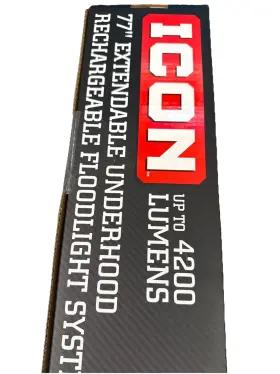 2100 Icon 193175509024 Lumens 77 Inch Extendable Underhood Rechargable Floodlight System New