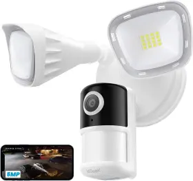 Zy-e2 Iegeek Floodlight Camera 5mp Outdoor Home Security Light With White-5mp